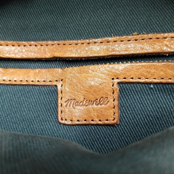 Madewell Brown Leather Zipper Pockets Top handle Backpack main image 15